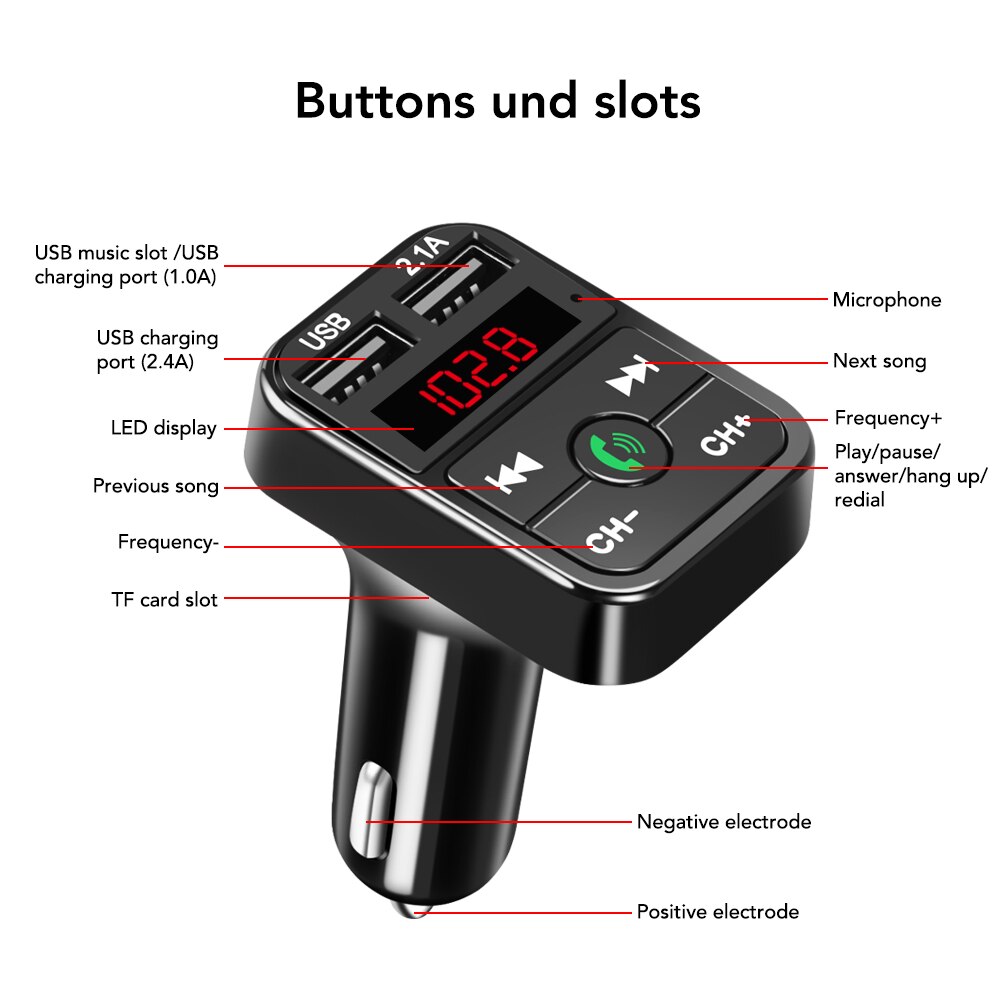 Car Kit Bluetooth FM Transmitter MP3 Player USB Charger for Seat ibiza 6j 6l fr Ateca Altea xl leon 2 ateca fr ibiza Alhambra
