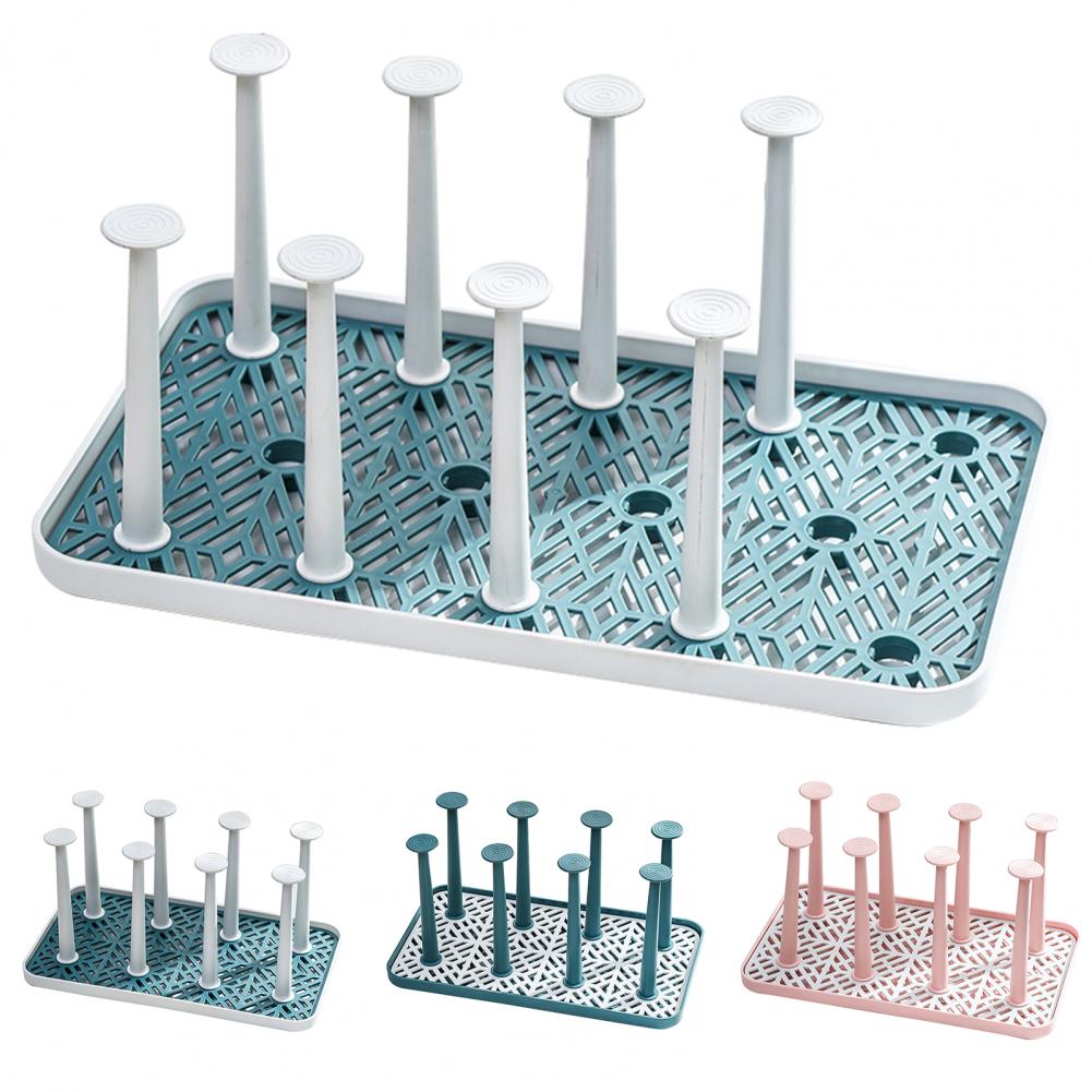 Dust-proof Cup Drying Rack Multifunctional Plastic Draining Glass Cup Holder Stand Water Mug Holder Home Decoration for Kitchen