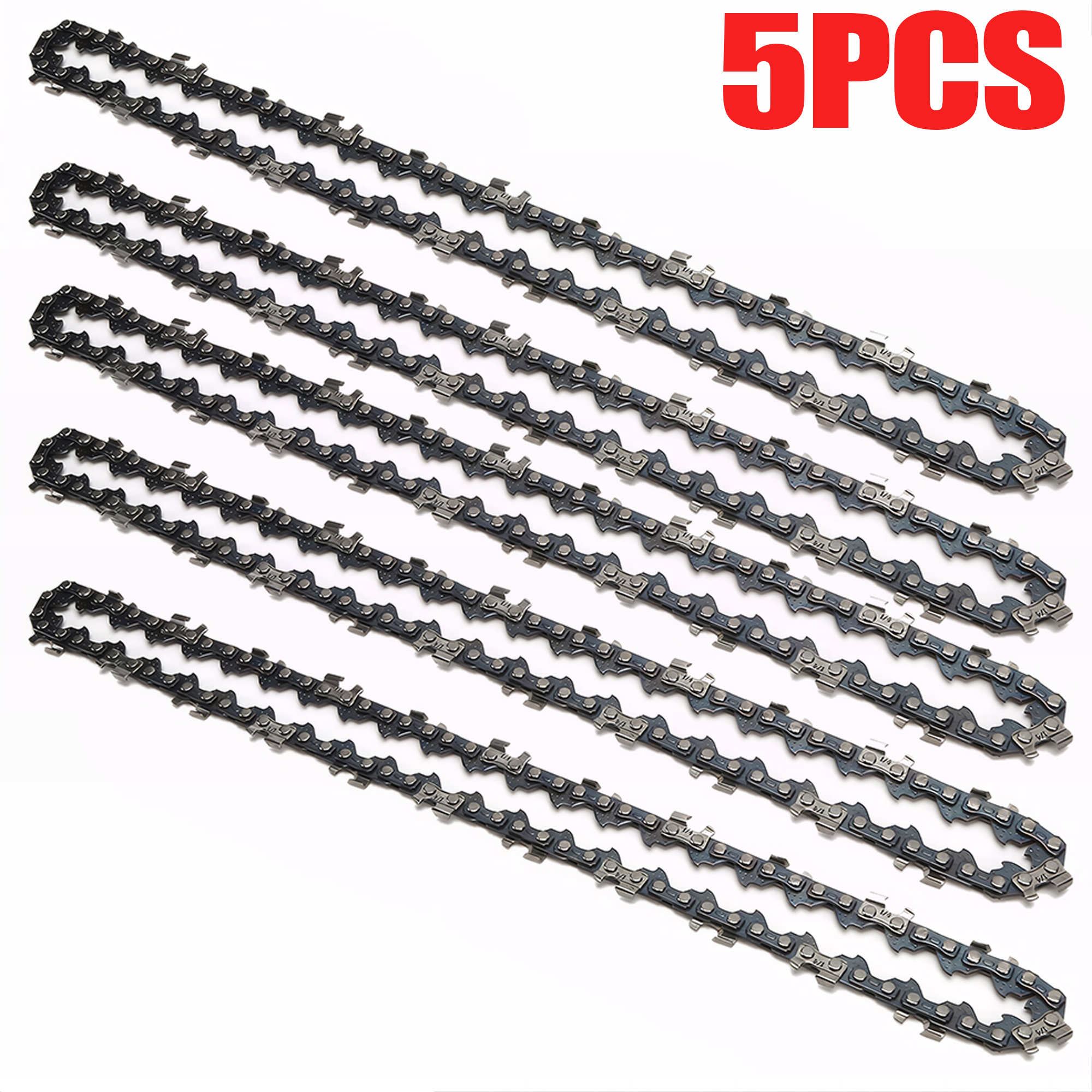 12 Inch Metalen Kettingzaag Ketting 22 Tanden 45 Aandrijfschakels Vervanging Kettingzaag Zaag Ketting Onderdelen 3/8Inch Pitch Kettingzaagbladen: Goud