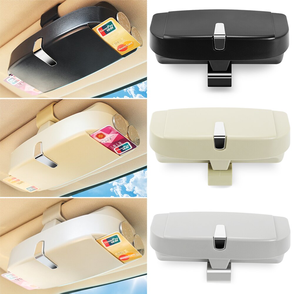 Car Sunglasses Holder Organizer Box Pockets For Benz W211 W221 W220 W163 W164 W203 W204 A B C E S SLK GLK CLS GLC Class