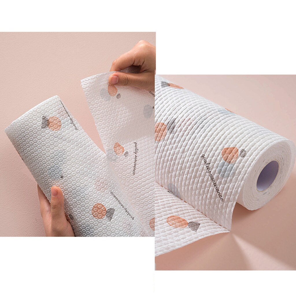 Non-stick Kitchen Cloth Kitchen Disposable Cleaning Rag Paper Oil Absorption Hand Washing Dish Towel Disposable Rag Kitches Tool