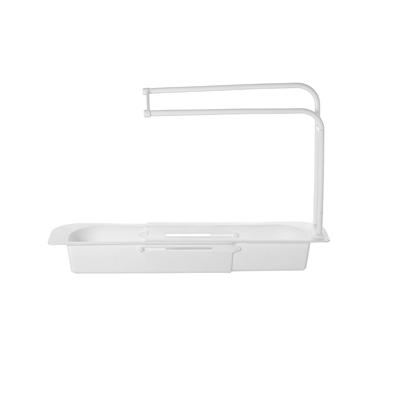 Étagère télescopique pour évier, étagère de proximité de cuisine, ininer T1 EvaluRegina, porte-éponge, serviette T1, rangement EvaluBasket, gadgets, accessoires: Gris clair