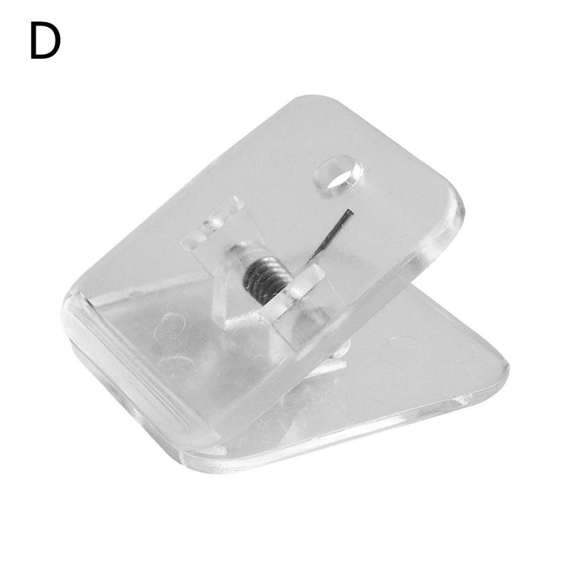 Acrylic Clamp Paper Clips Ticket Holder Paper Documents Organizer Student School Office Supplies Bookmark Binder Clip: Transparent