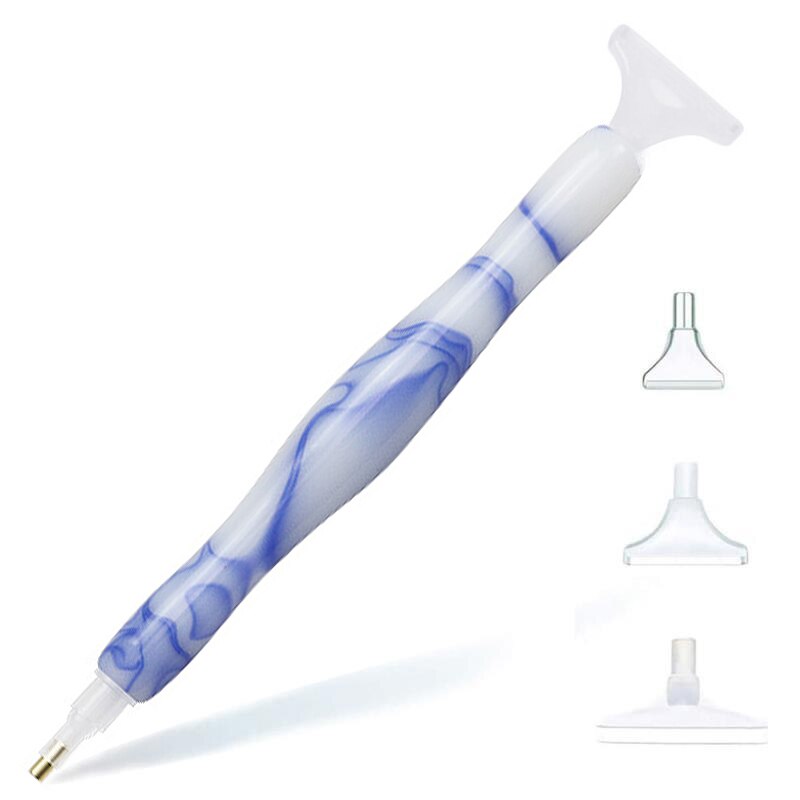 DIY 5D Diamond Painting Pen Kit Resin Diamond Art Pen Tools and Accessories Multifunctional Point Drill Tool Diamond Pen: White