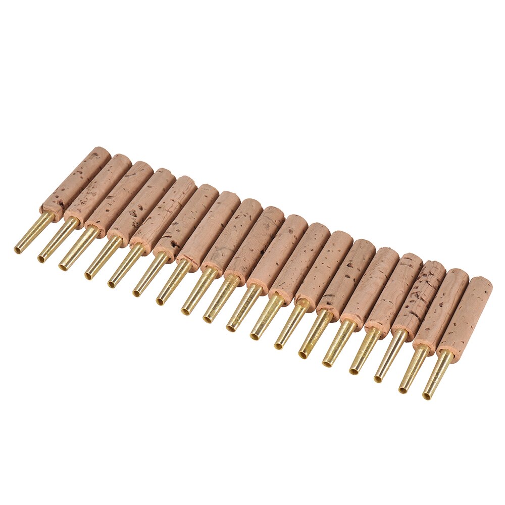 Ammoon 18 stuks/pak hobo rieten nietjesbuizen onderdelen 47mm met kunststof koffer accessoires voor houtblaasinstrumenten