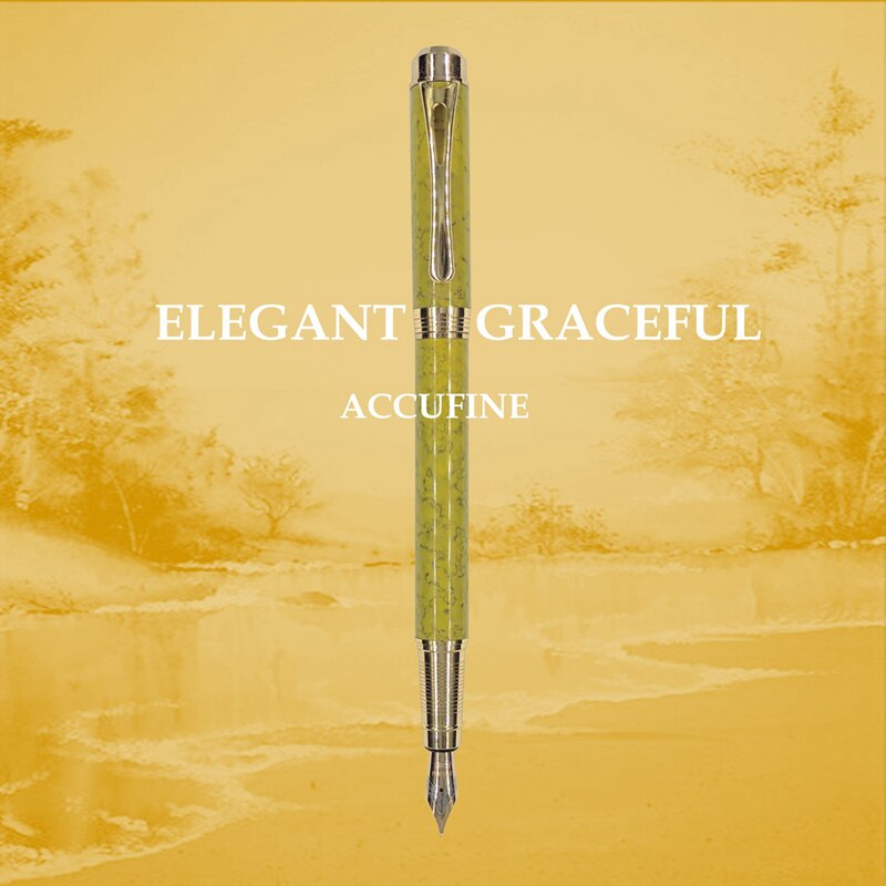 Stylo à plume de luxe coréen de pour écriture, stylo à encre en métal, fournitures scolaires et de bureau, papeterie pour fille