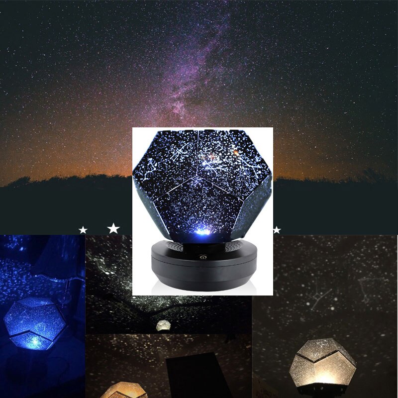 Sky Projector Star Light Projector Starry LED Galaxy Lamp Nebula Nightlight Children Night Lights For Kids Bedroom Table