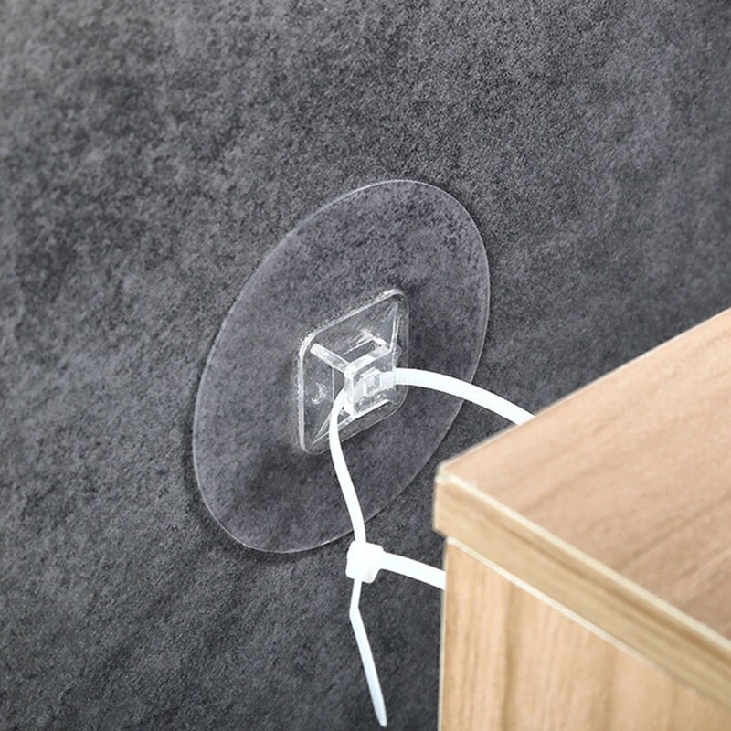 Punch-Gratis Kind Bescherming Kast Anti-Vallen Frame Houder Opening Kabelbinder Lijn Non-marking Sterke Patch vaste Haak
