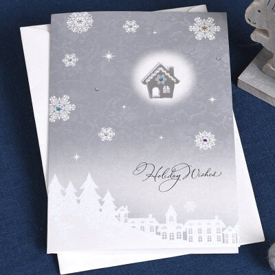 Business Christmas Cards For Winter Snowflake Christmas Greeting Cards: 18060 II 06