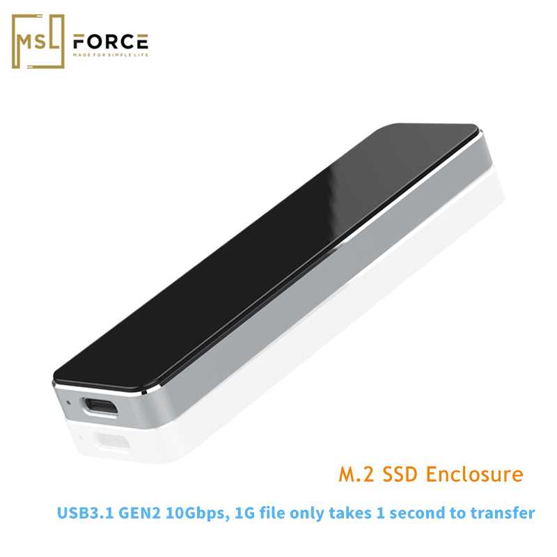 Nvme Pcie Usb3.1 Hdd Behuizing M.2 Naar Usb Type C Harde Schijf Behuizing 10Gbps Ssd Draagbare Harde Schijf box Externe