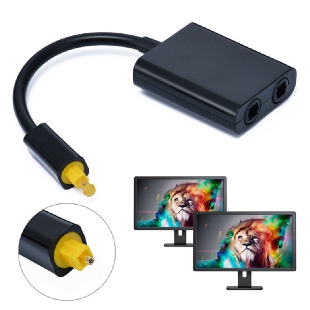 Mini USB Audio Kabel Digitale Toslink Optical Fiber Audio 1 Naar 2 Vrouwelijke Splitter Adapter Voor CD Dvd-speler Multimedia
