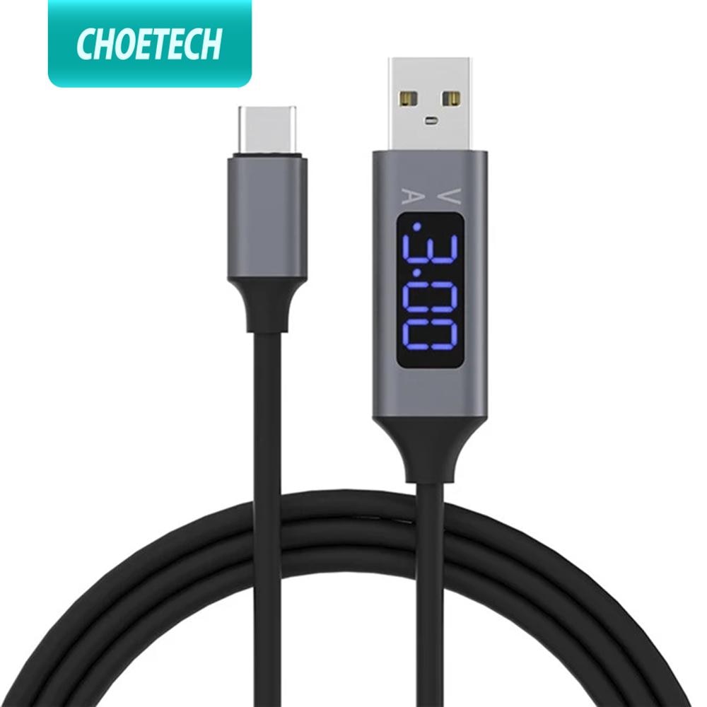 CHOETECH szybkie ładowanie USB 3.0 USB typ C kabel napięcie i prąd wyświetlacz synchronizacja danych USB-C kabel robić Redmi Uwaga 8 zawodowiec samsung