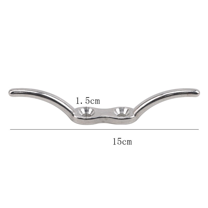 Marine Grade Flagpole Cleat Hook Fixed Hook Flag Rope Cleat Flag Halyard Boat Securing Tie Down DocksTarps