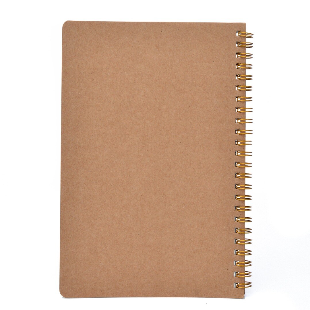 Medium A5 Dotted Grid Spiral Notebook Journal Cardboard Soft Cover 100 Pages For School Supplies Office Accessories
