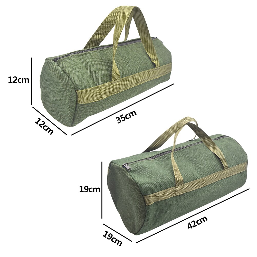 Durable Thick Canvas Pouch Tool Bags Storage Organizer Instrument Case Portable For Electrical Tool Tote Bag Multifunction Case
