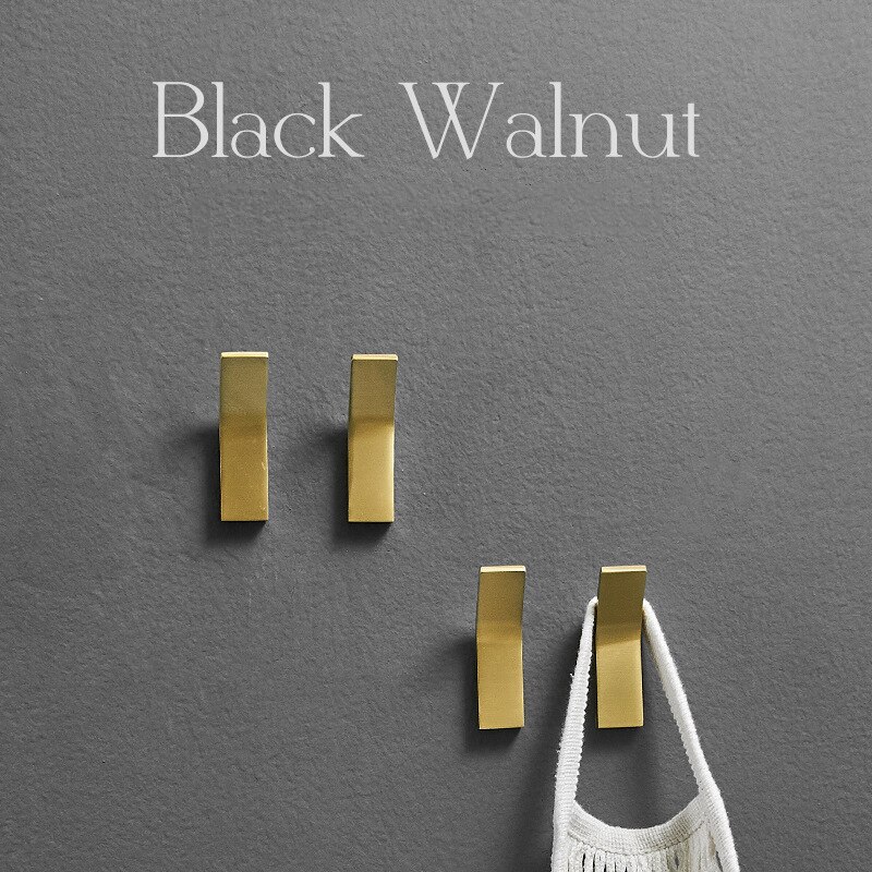 Traje negro gancho de pared perchero Toalla de baño gancho inoxidable colgador perchas de ropa para la cocina Hardware Baño