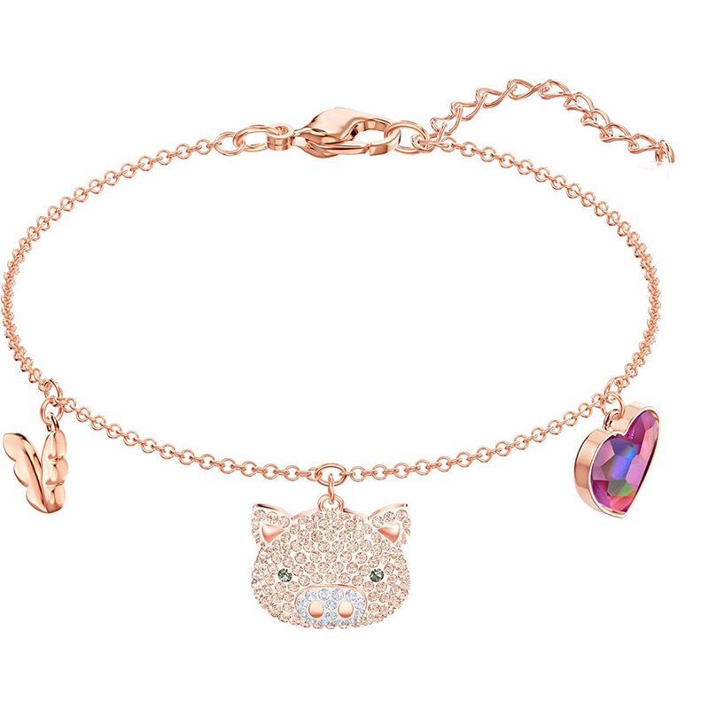 Swarovskis bracelet original1:1exquisite Animal Series Bracelet Crystal Little Seal Bracelet Girl Confession: 5447482