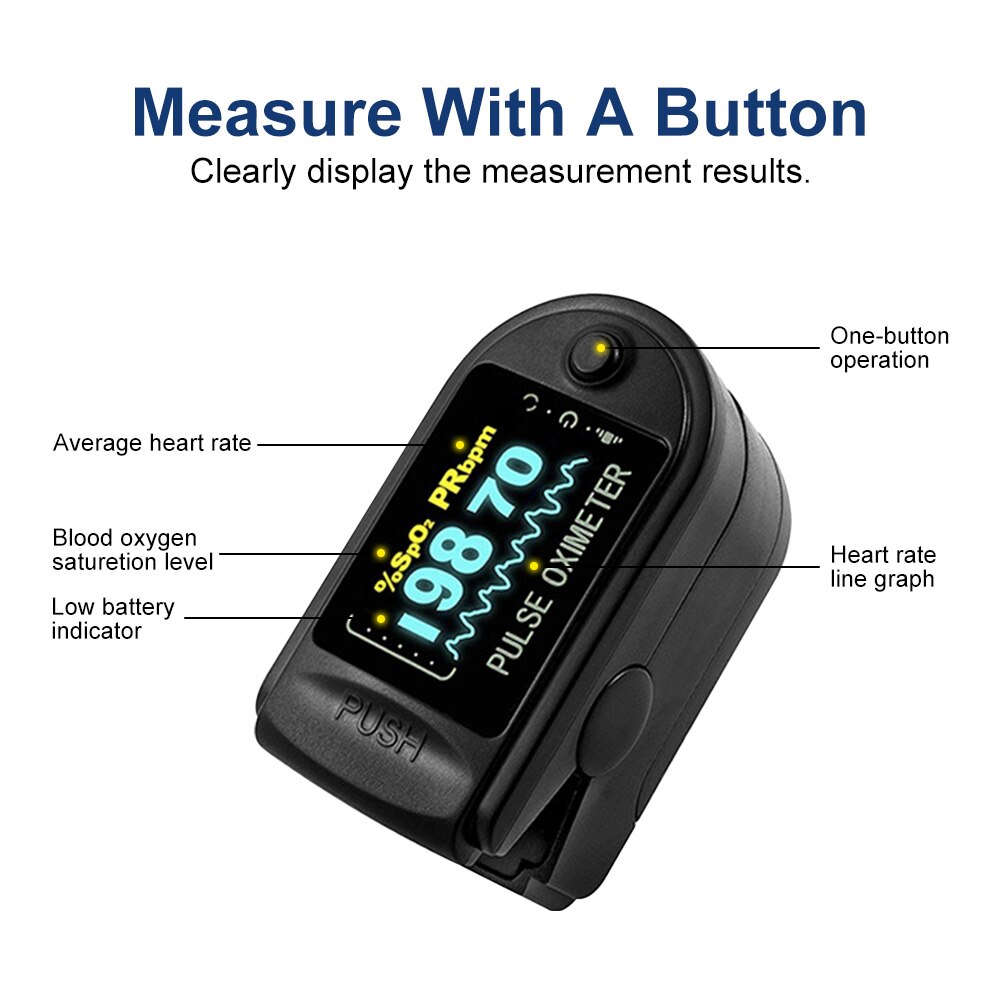 Draagbare Automatische Digitale Display Pols Bloeddrukmeter Apparaat Heart Beat Rate Pulse Meter Meet Tonometer Kits