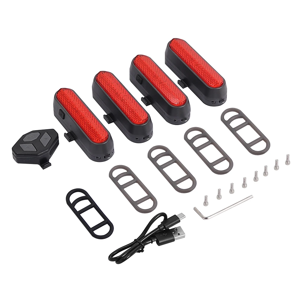 Intelligent Remote Control Turn Signal Light Waterproof LED Warning Turn Signal Light for Xiaomi M365 1S Pro Electric Scooter