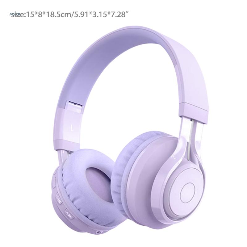 Kids Headphones Blue-tooth Wireless Volume Limited Childrens for Boys Girls M5TB