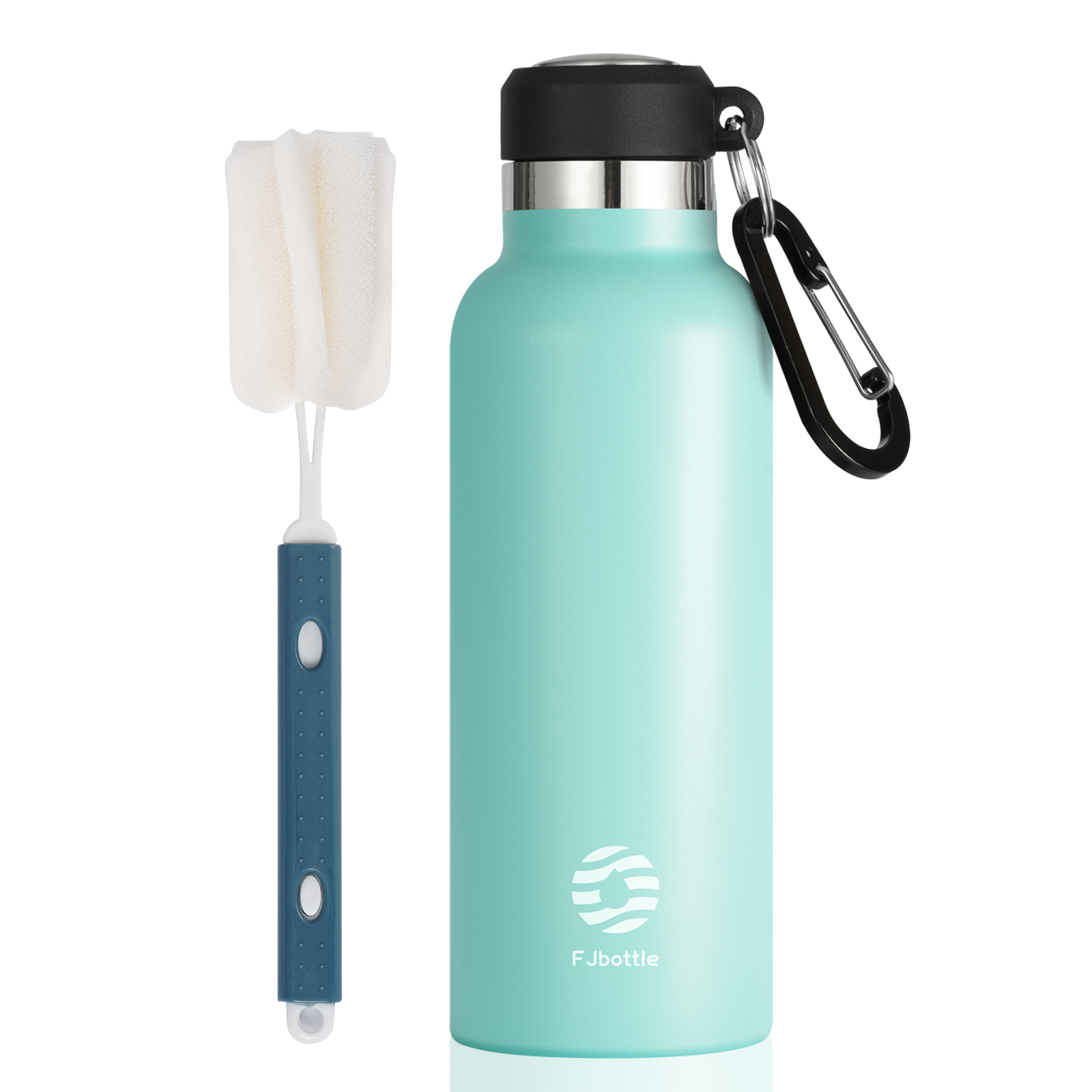 FEIJIAN Termo Botella de agua portátil Taza térmica de acero inoxidable Frasco a prueba de fugas Mini 500 ML/600 ML: Verde claro / 500-1.000 ml