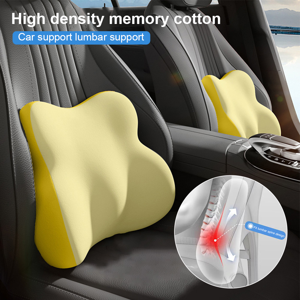Morbido cuscino di supporto lombare per sedile di guida Cuscino lombare in memory foam Cuscino di supporto lombare per alleviare il dolore alla schiena per seggiolino auto