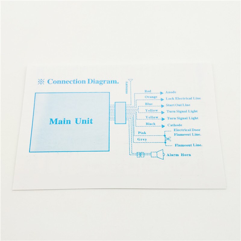 Original1 Way Motorcycle Alarm Moto Remote Engine Start Alarm Moto Protection with Mini Transmitter