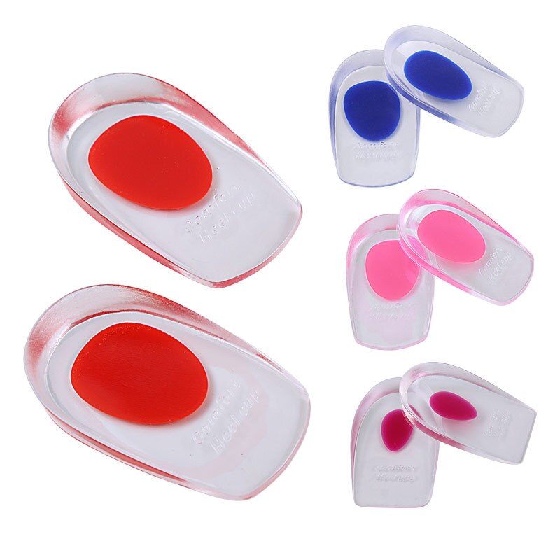 Gel Silikon Weiche Ferse Pad Halbe Einlegesohle Ferse Tasse Fixiert Sohle Dämpfung Und Komfortable Dünne Stil Schuhe Fuß Pad