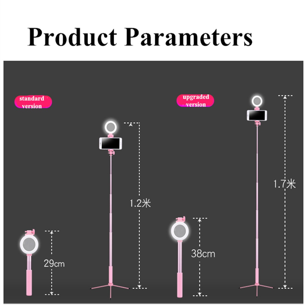 tripod holder stand LED ring light selfie Double color temperature lamps photo video photography smartphone for phone