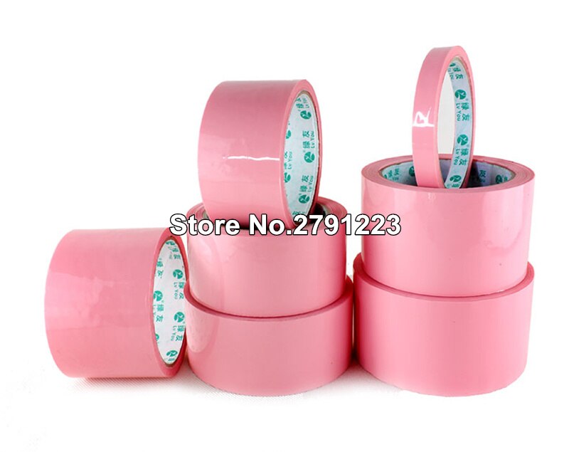 1 Roll 9 Sizes Pink Packing Tape Adhesive Tape Courier Box Sealing Tape Business Office Home Supplies
