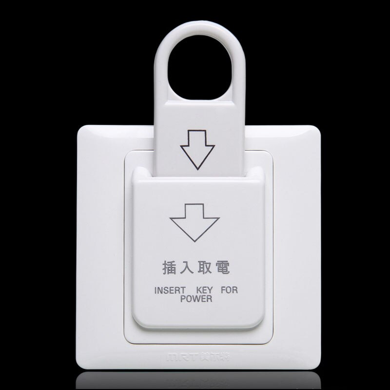 hotel energy saving switch 86 type Magnetic card plug-in switch 40A Three line Plug- in power switch power socket: 1 set energy saving