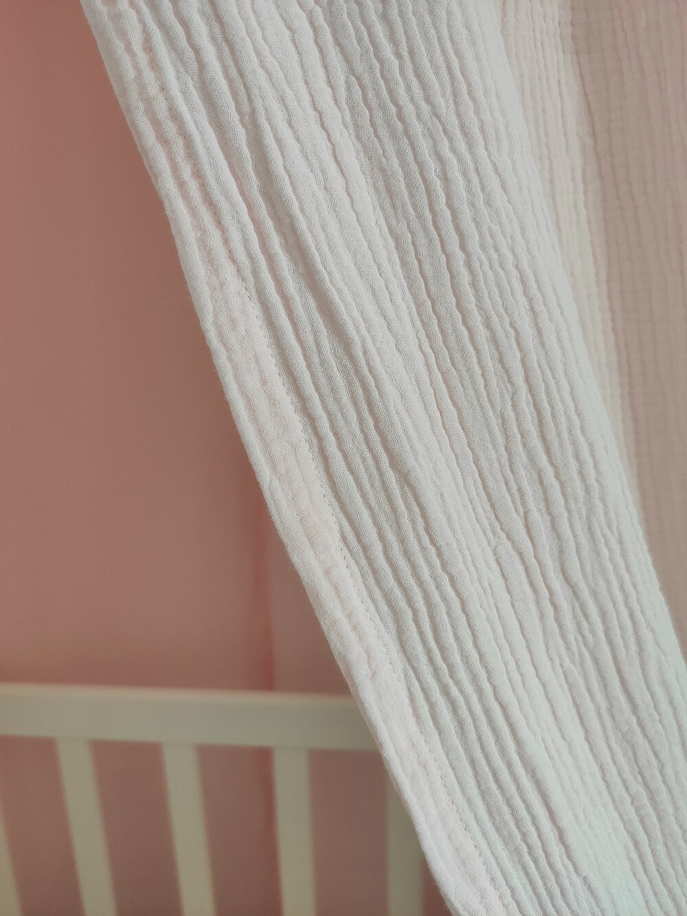 100% Premium Mousseline Katoen Opknoping Luifel Met Franje Bed Baldachin Voor Kinderkamer