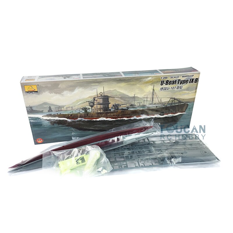 MiniHobby-Kit de modelo submarino alemán, barco en U, Tipo IX B, con TH07971-SMT2 de Motor, 80914, 1/200