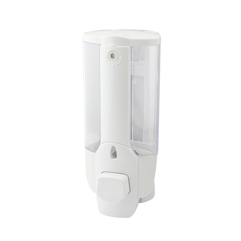 Wall Mount Hand Liquid Soap Dispenser Pump Single-Head Manual Hand Liquid Shampoo Shower Gel Dispenser Lotion Container: white