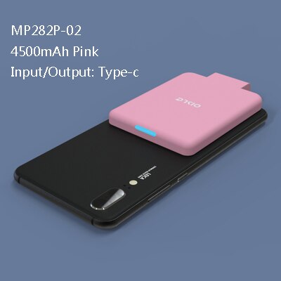 OISLE 4500mah tipo-C de batería portátil estuche de carga para google pixel 4/4a/4XL/3/3XL/2 Mini banco de potencia de batería externa trasera caso: type-c PINK