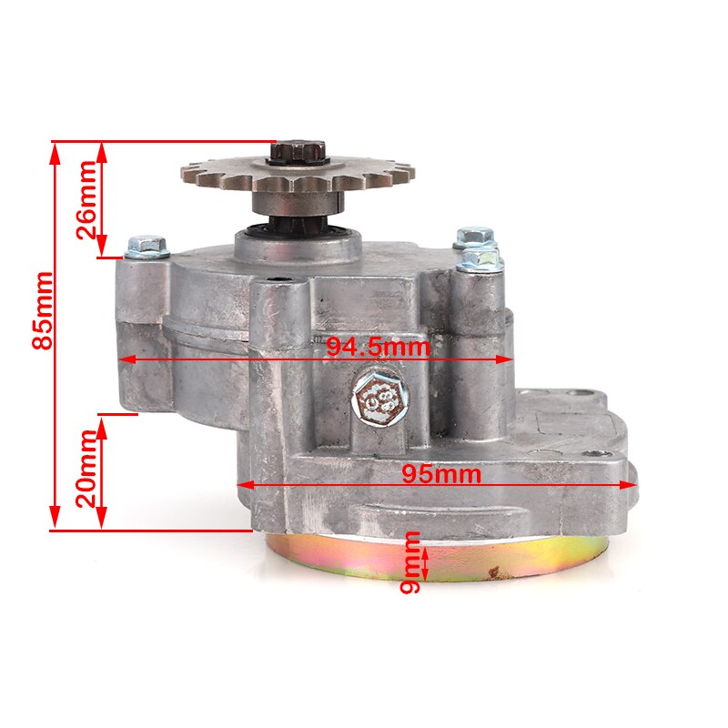 T8F Clutch Drum Gear Box with 11T 14T 17T 20T Sprocket for 33cc 43cc 49cc Rod II Go Kart Mini Moto Dirt Bike Scooter ATV buggy