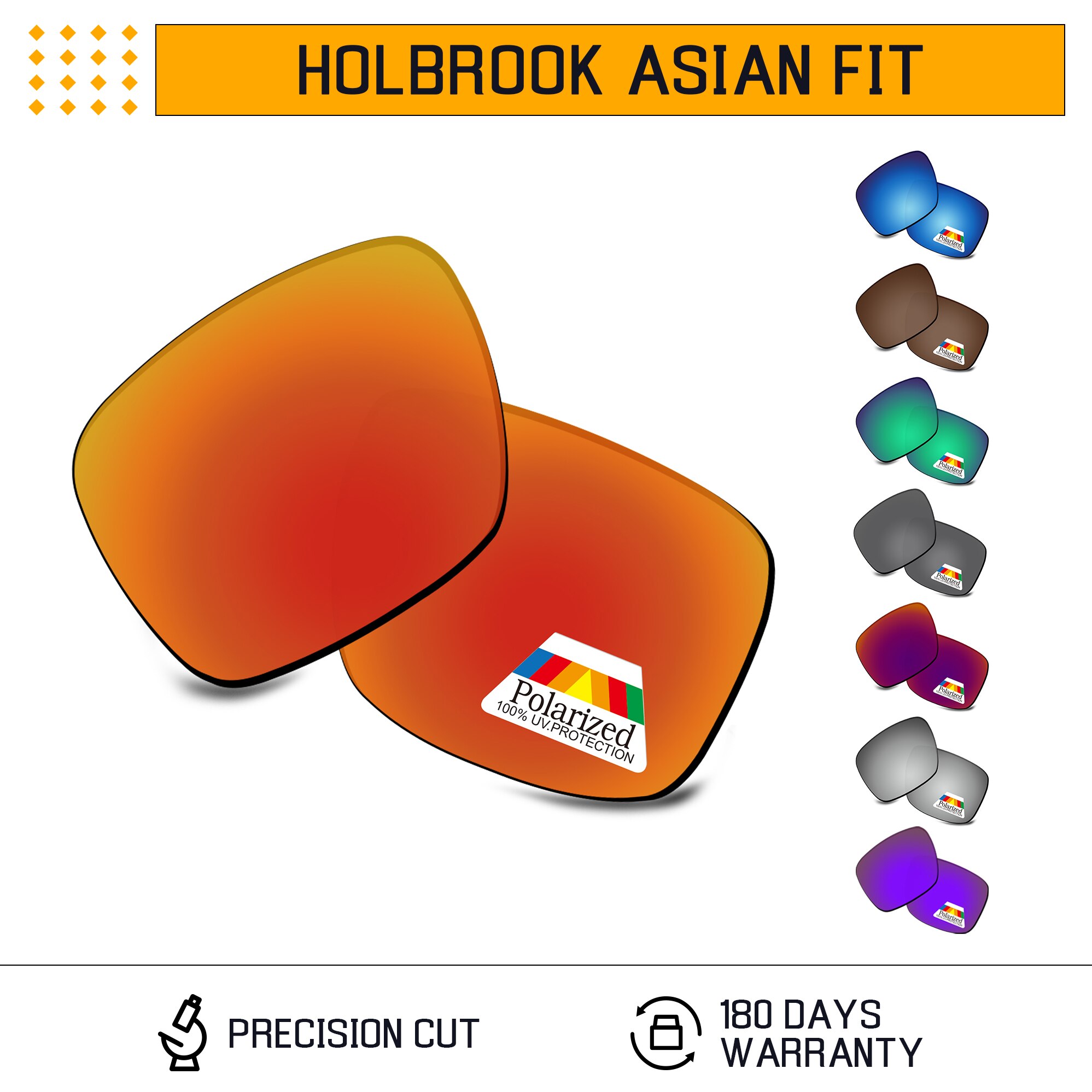 Bwake Polarisierte Ersatz Linsen für-Oakley Holbrook AF(Asian Fit) OO9244 Sonnenbrille Rahmen-Mehrere Optionen