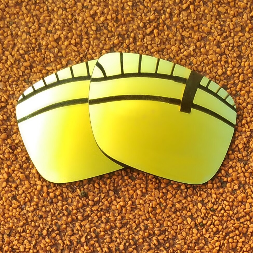 PAZZERBY Múltiplas Opções de Cores de Lentes de Reposição para óculos Oakley--Holbrook Polarizada OO9102 Quadro: 24K Gold