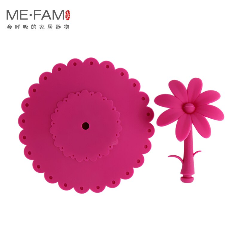 Me.fam 1 stuks schattige 3d kanten bloemen zonnebloem siliconen beker deksel 10.5 cm afdichting stofdichte hoes voor glazen keramische plastic mok