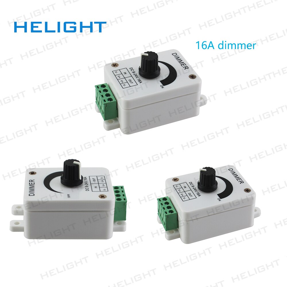 LED Dimmer controller touch dimmer controller DC12-24V 8A/16A Rotation Helligkeit adjustabe Dimmer Controller für 50502528 Streifen