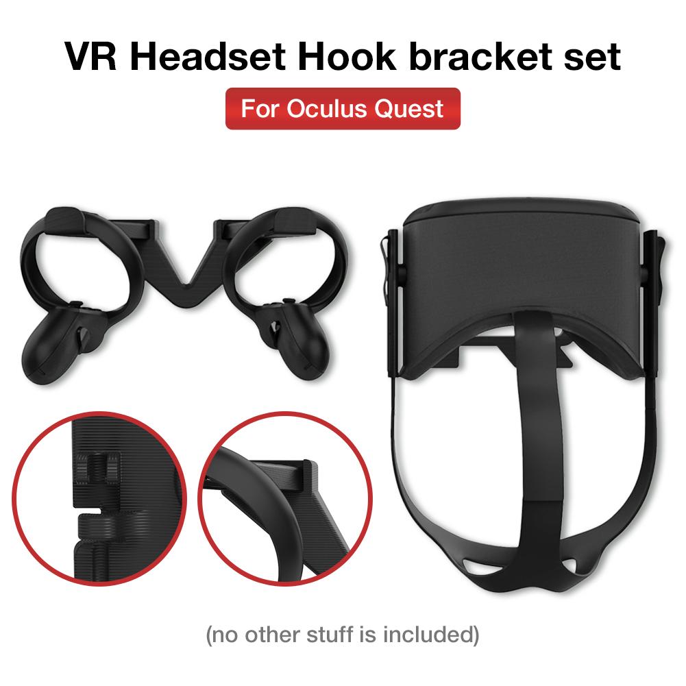 VR Headset Hook Bracket Set Wall-mounted Accessory For Oculus Quest: Default Title