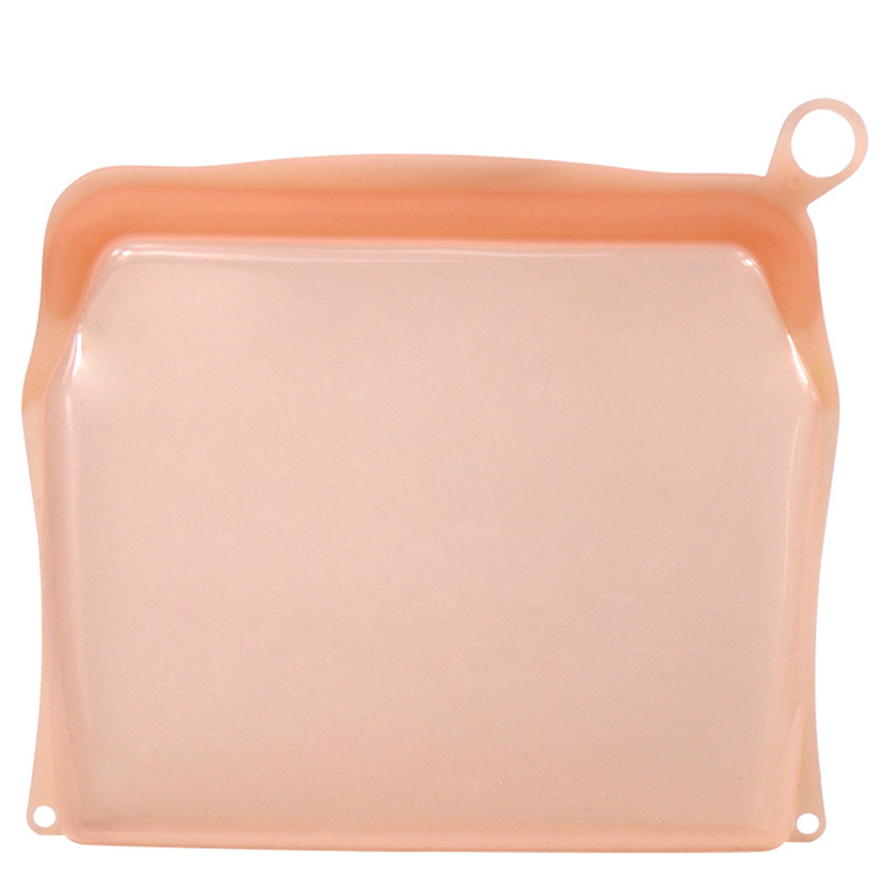 Reusable Food Storage Bags Leakproof Easy to Clean Silicone Food Bags Snacks Reusable Food Storage Bags Reusable Leakproof XHC88: Orange / L