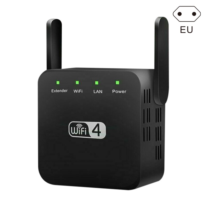 2.4 ghz Dobbel bånd wifi forlenger zen booster 300m internett område zenbooster ruter signal booster puo 88: Svart eu