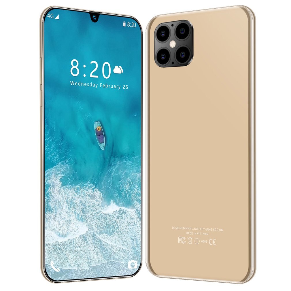 IP12 Clever 6,5 Zoll HD Bildschirm 1GB 8GB 24MP Vorne Kamera Starke 8 Ader hoch-leistung Prozessor telefon