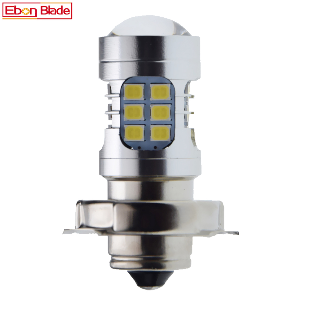 1Stck 6 V 6 Volt AC P26S LED-lampe Motorrad Scheinwerfer 3030 30 SMD Motobike Moto Licht 6000K Rolle Moped ATV UTV Vorderen Kopf Lampe