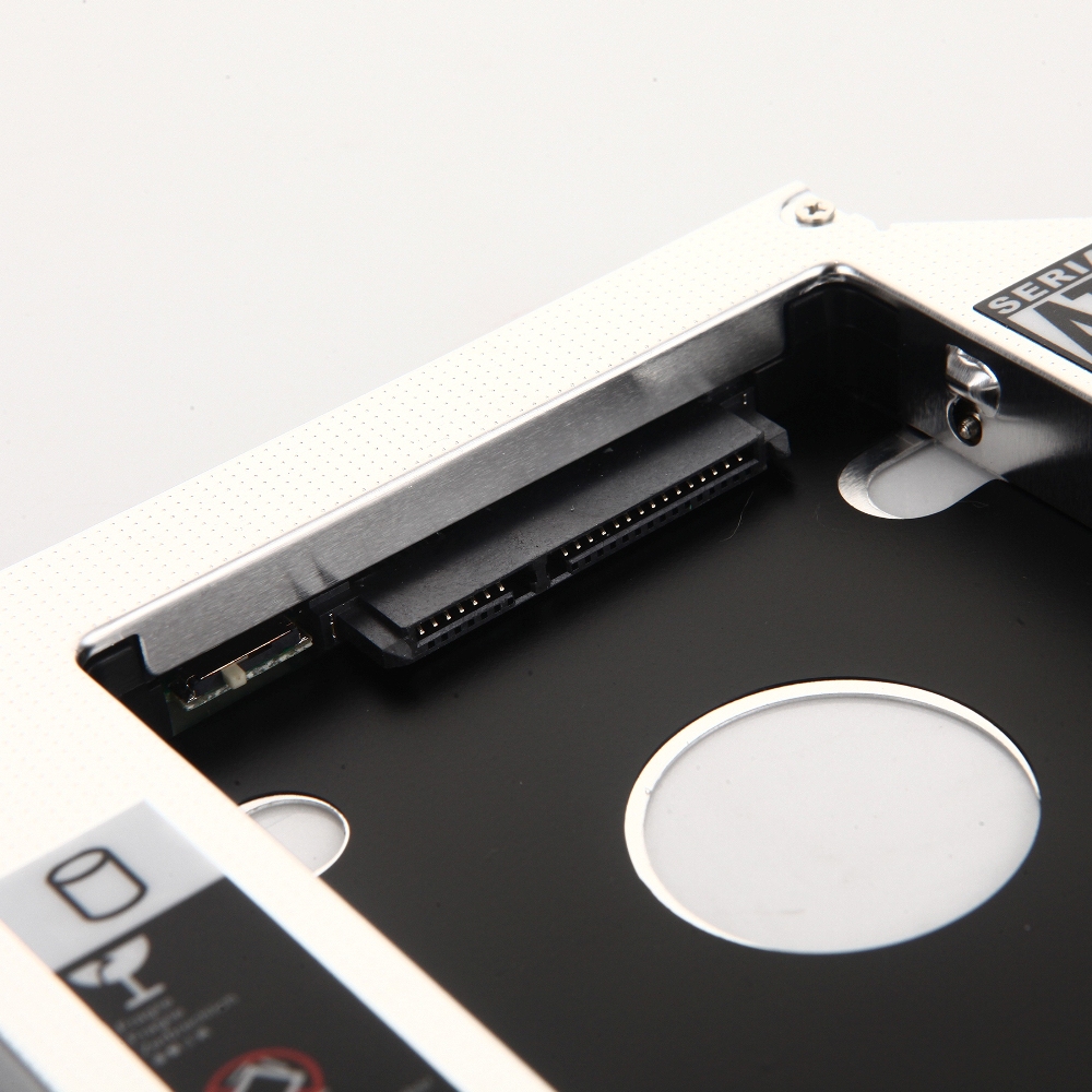 12,7mm 2 ° disco duro SSD adaptador de Caddy de Bahía óptica para Apple SuperDrive 27 "25" 21" pulgadas iMac DVD a finales de , , ,