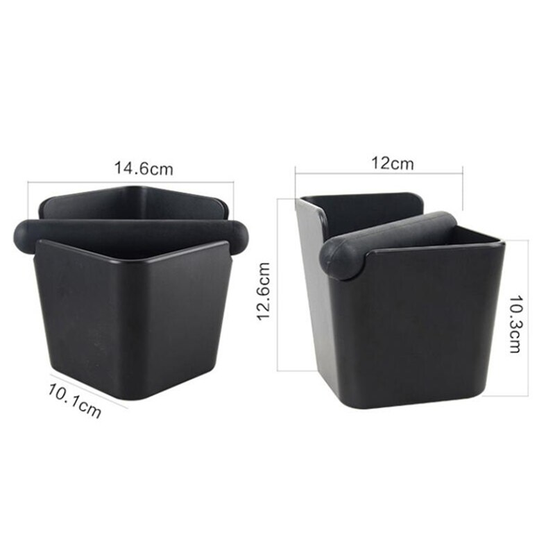 Realand-papelera de café antideslizante para Barista, contenedor de basura con barra desmontable, absorbente de golpes, ABS