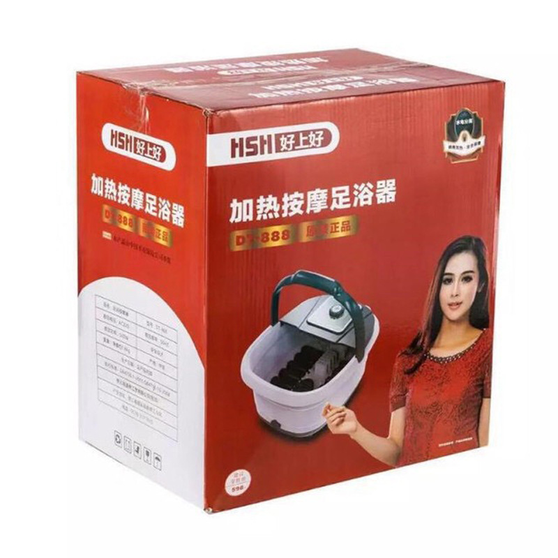 Electric Foot Spa Bath Massager Rolling Vibration Heat Electric Oxygen Bubbles Foot Massage For Relieve Pressure Relaxation 220V