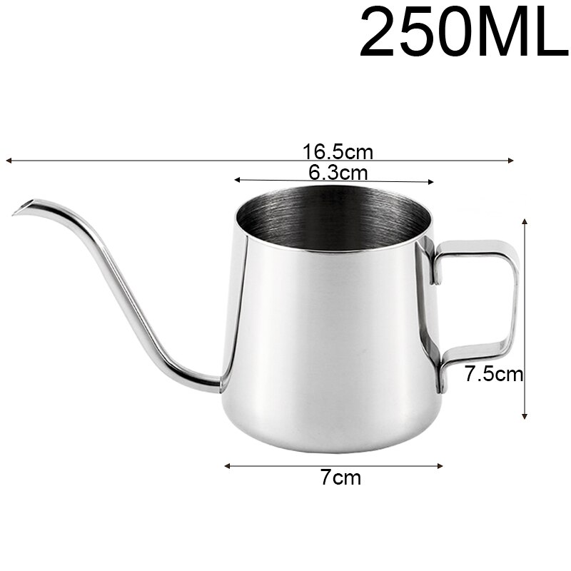 350Ml 500Ml 700Ml 1000Ml Rvs Melk Werper Geschikt Voor Koffie, latte &amp; Opschuimen Melk Koffie Pitcher Pull Bloem: 250ml