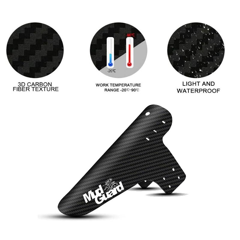 Mountainbike Spatbord, Mtb Spatbord, Voor En Achter Fiets Spatbord-Rood